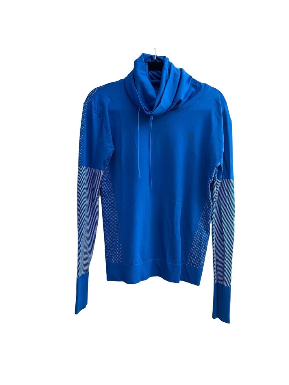Nike Dri-Fit Blue Turtleneck Long Sleeve Blue Pullover Size Medium